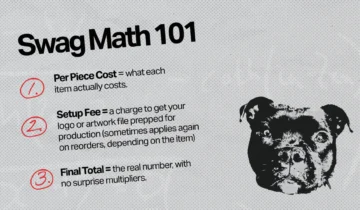 Swag Math 101: Let’s Talk Setup Fees